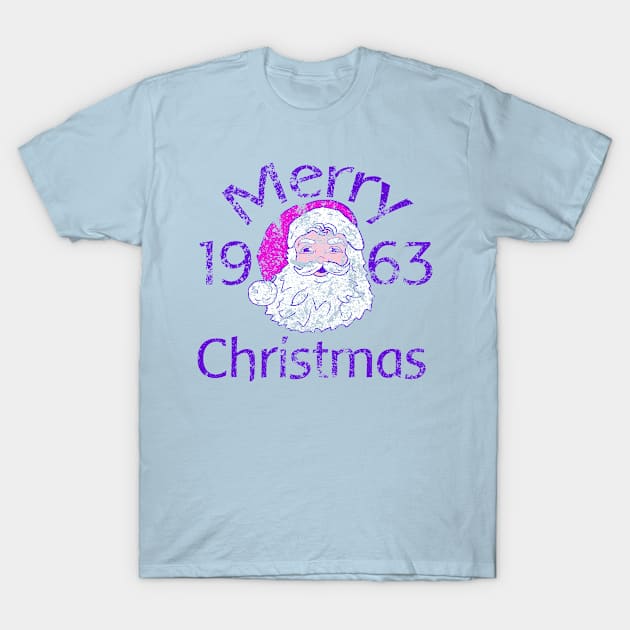 Retro Merry Christmas 1963 T-Shirt by Eric03091978